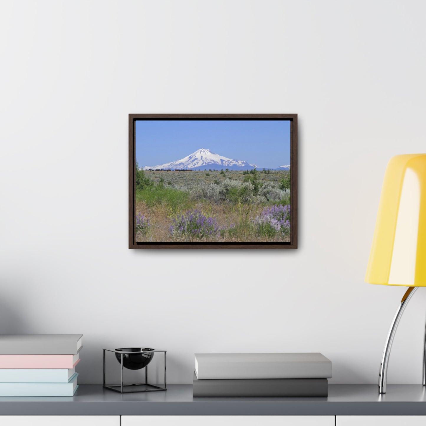 Lupine & Sage Mountain Gallery Canvas Wraps Framed