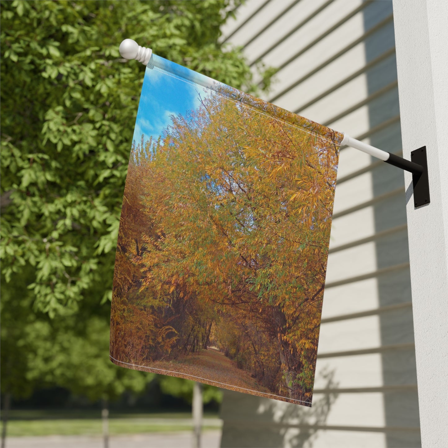 Autumn Path Garden & House Banner