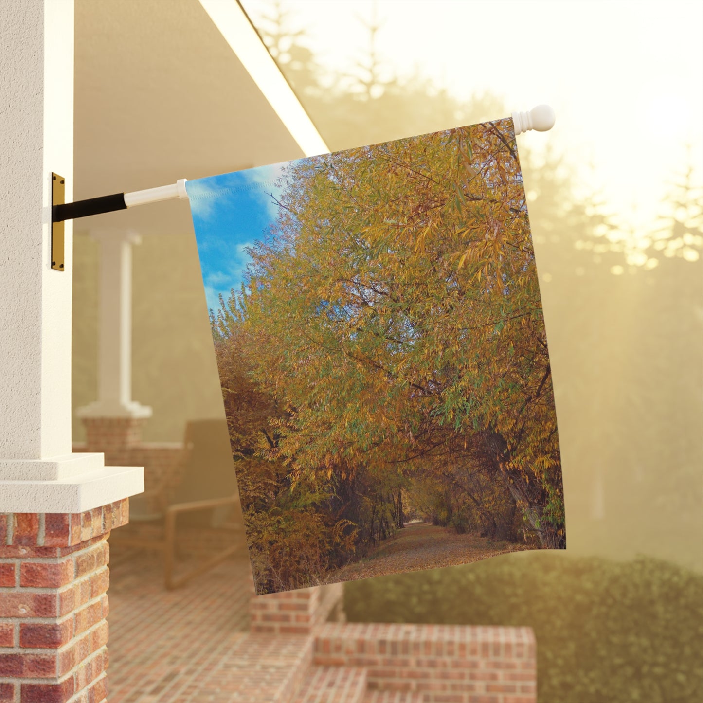 Autumn Path Garden & House Banner