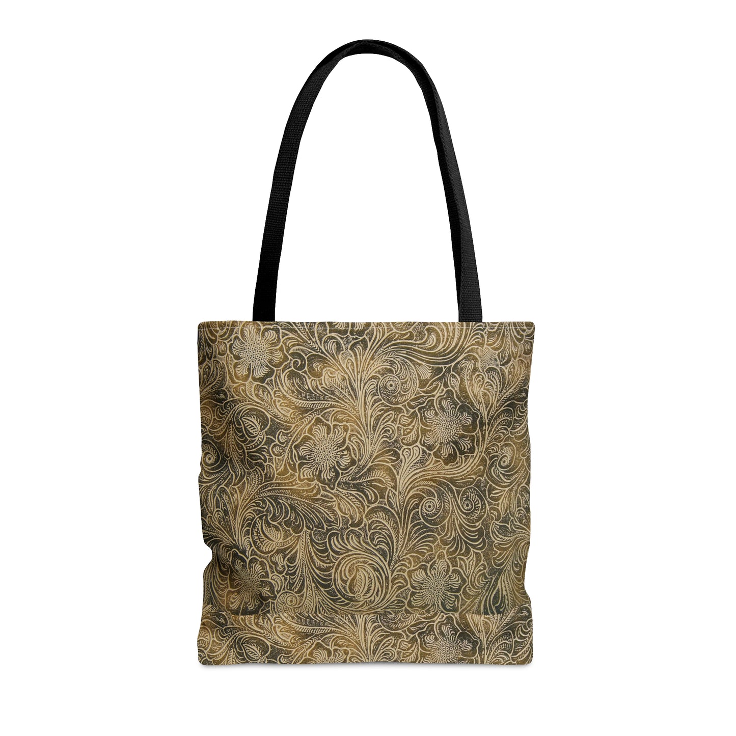 Western Leather Print Tote Bag