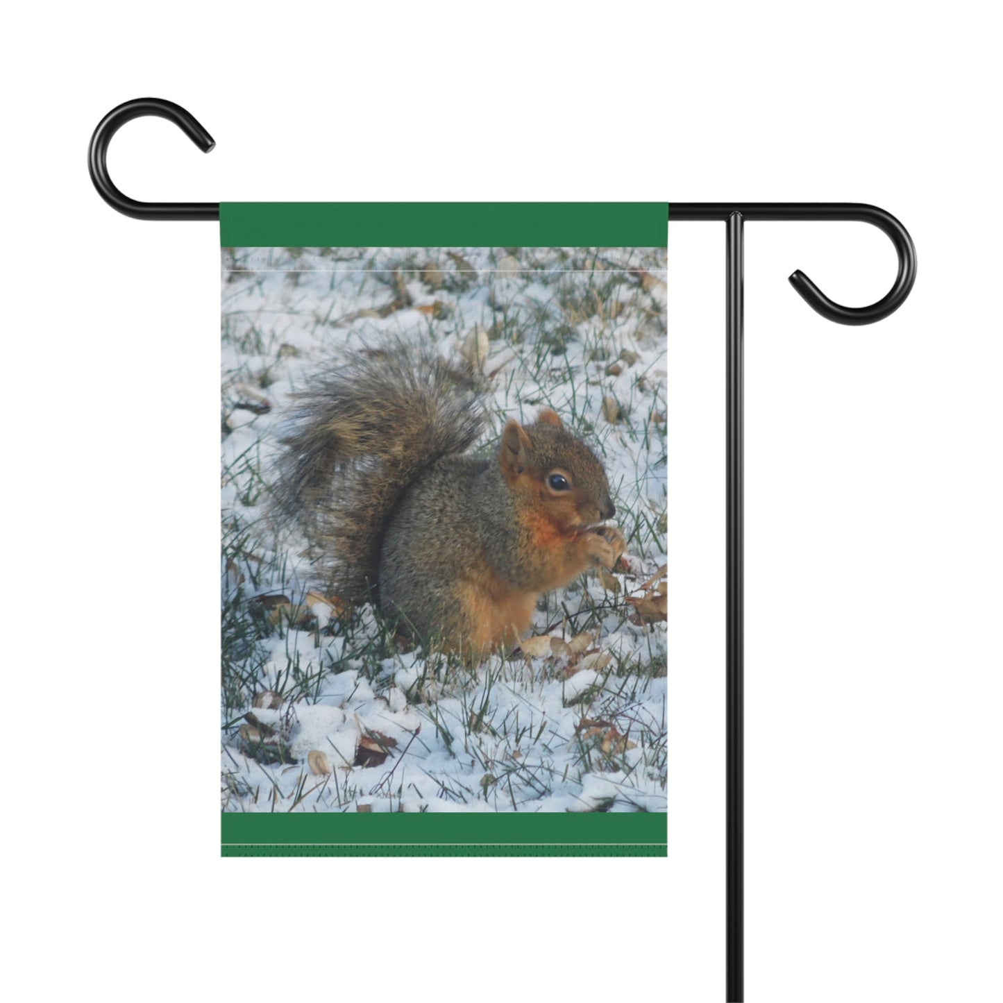 Winter Squirrel Garden & House Banner