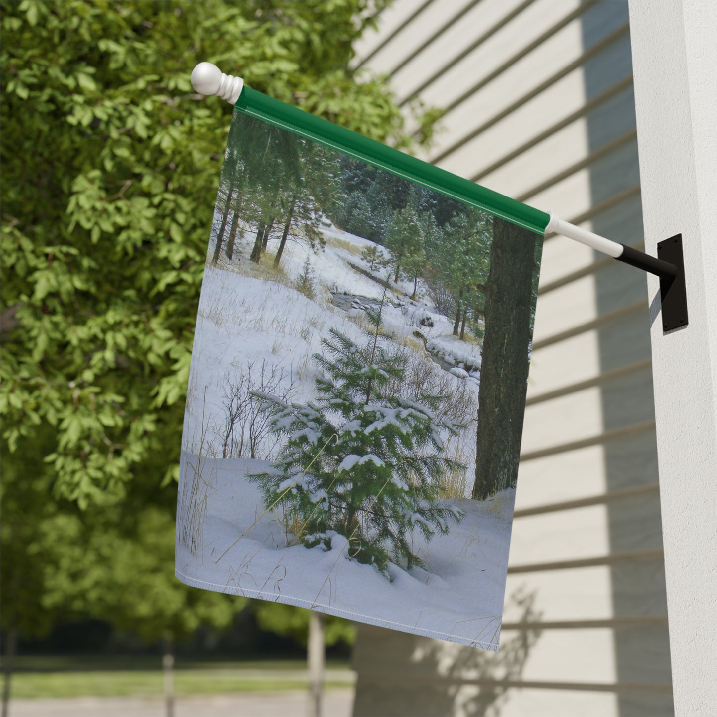 Christmas Tree Creek Garden & House Banner