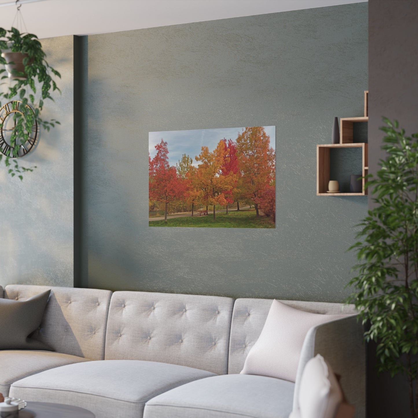 Autumn Serenity Satin Posters