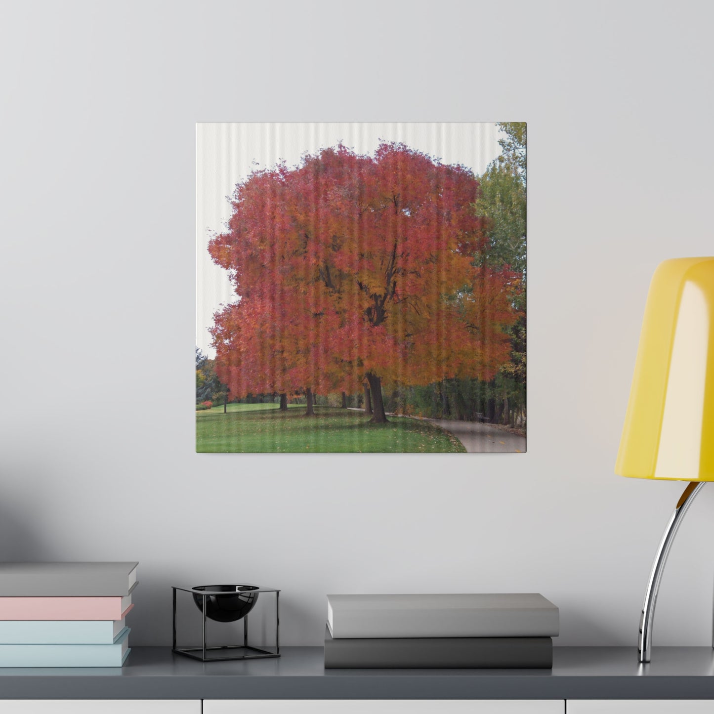 Autumn Tree Mid Fall Matte Canvas