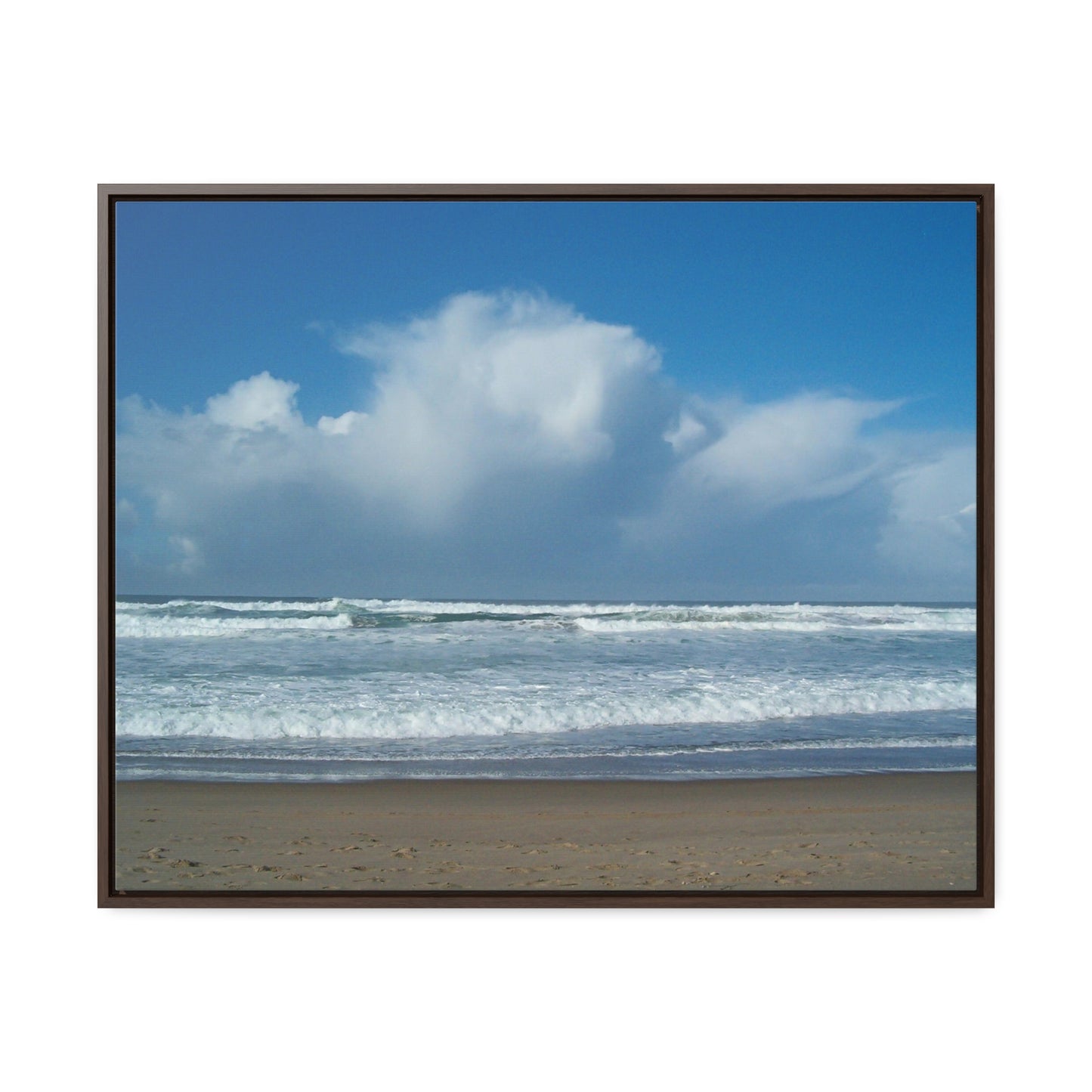 Blue Sky Beach Gallery Canvas Wraps Framed