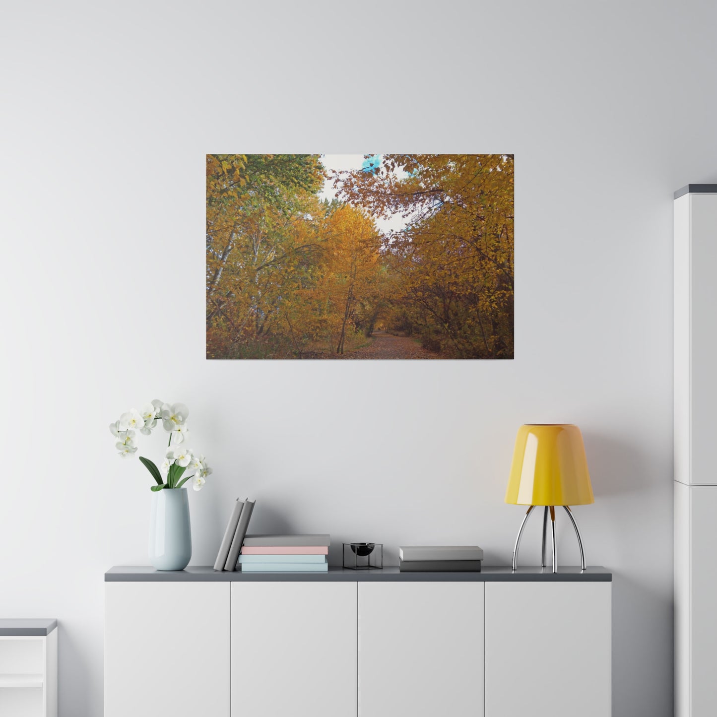 Autumn Lane Matte Canvas