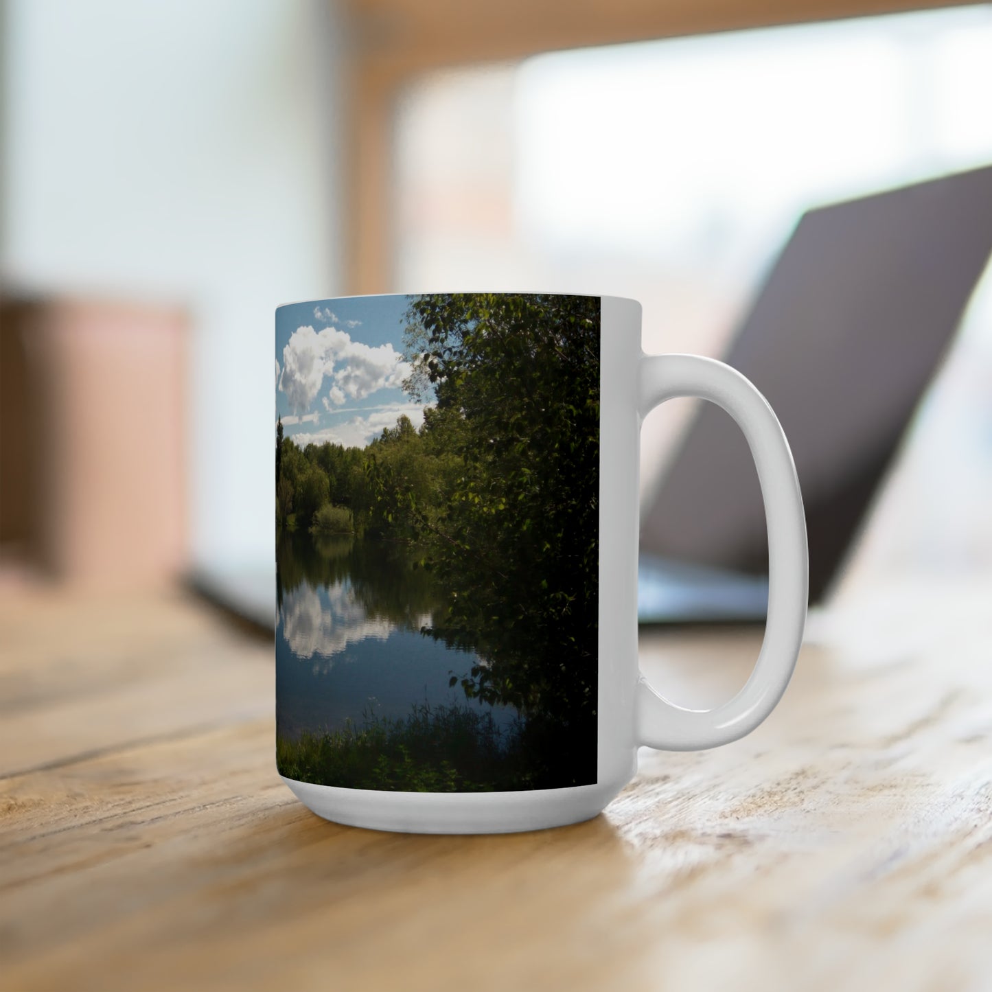 Peaceful Pond Ceramic Mug 15oz