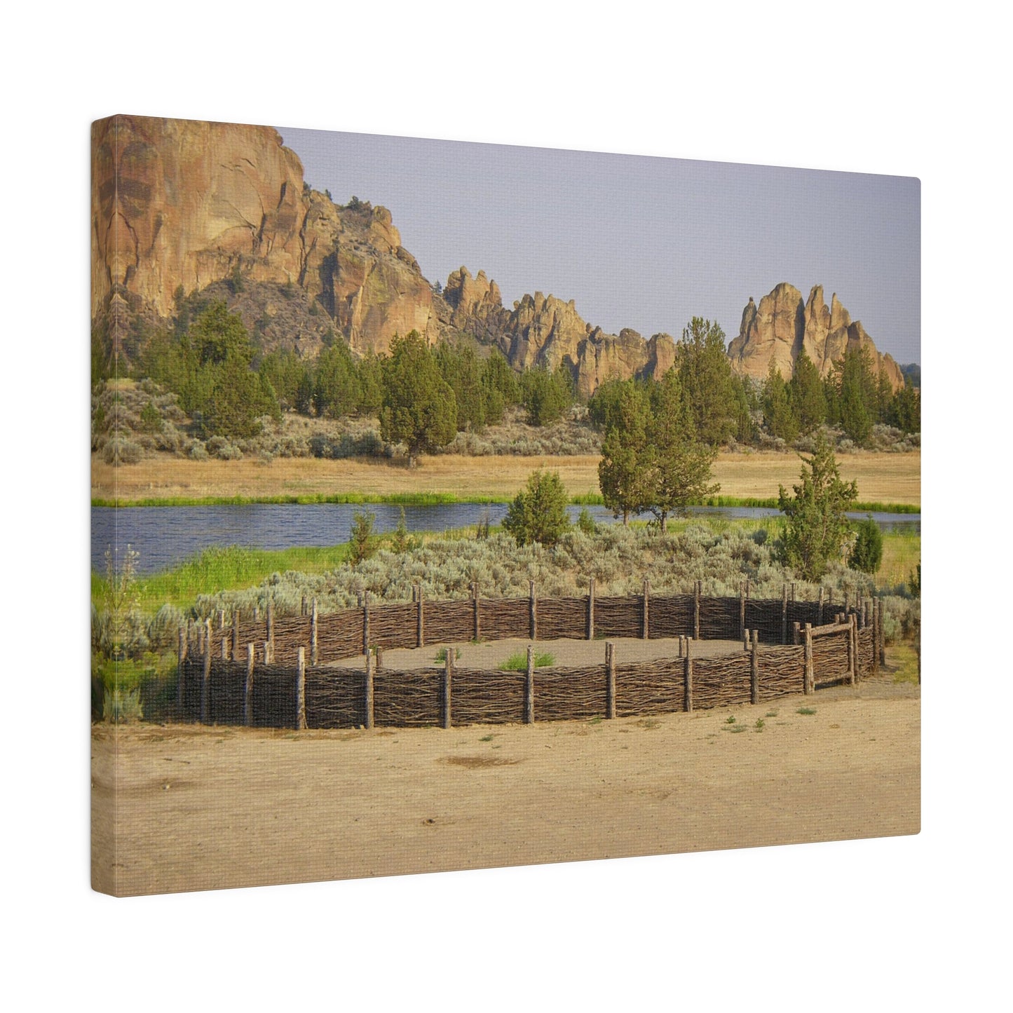 Scenic Round Pen Matte Canvas