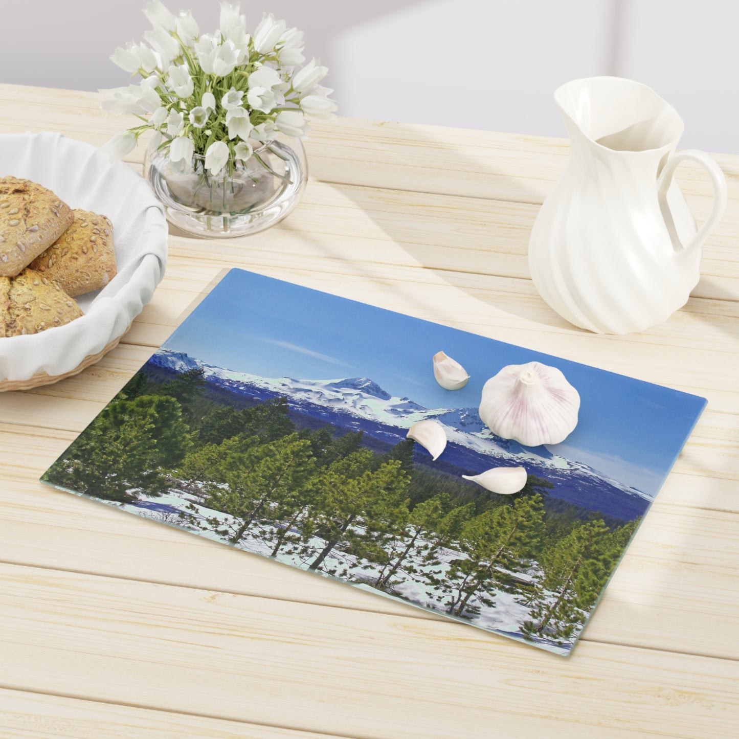 Winter Two Sisters Cutting Board Dishwasher Safe