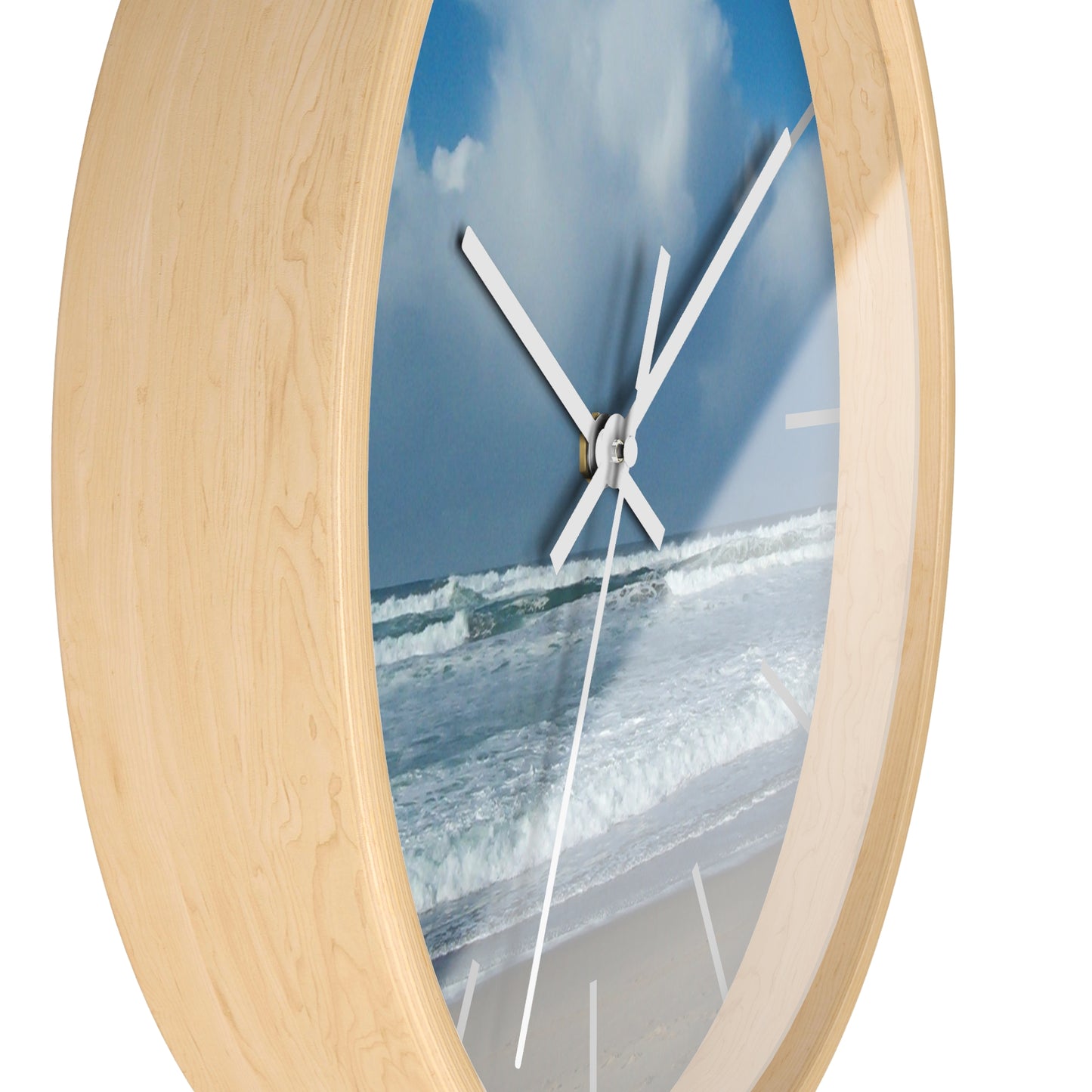 Blue Sky Beach Wall Clock