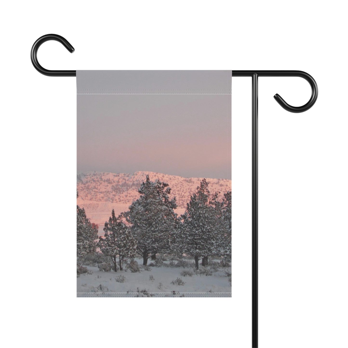 Winter Sunset Garden & House Banner