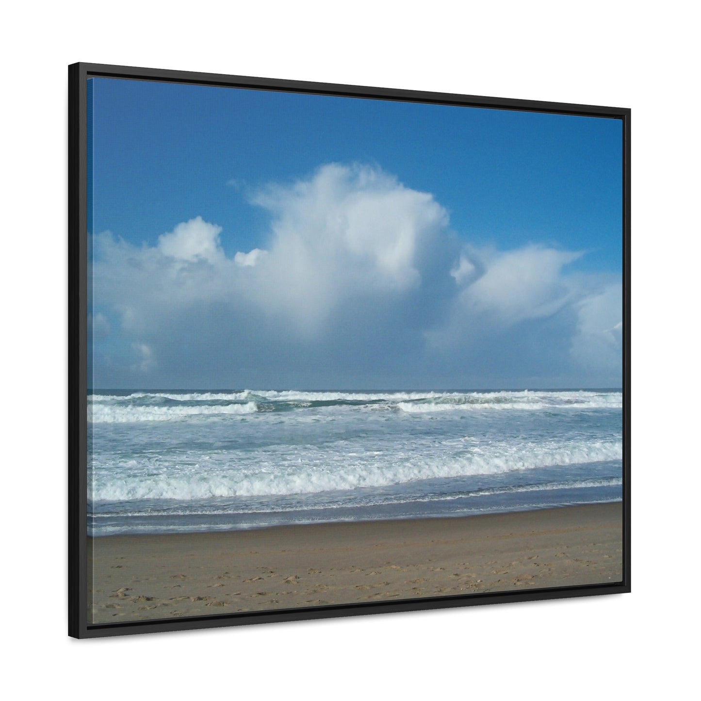 Blue Sky Beach Gallery Canvas Wraps Framed