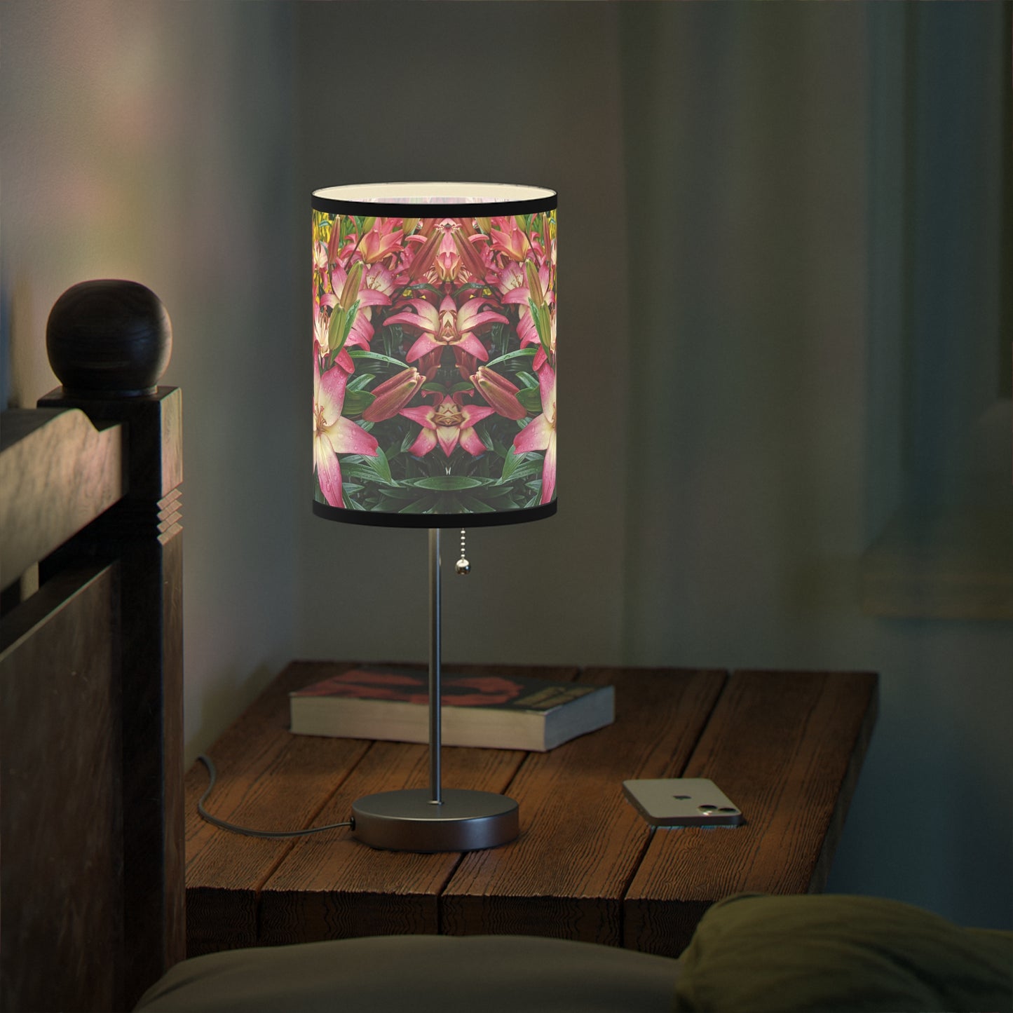 Lovely Lilies Lamp on a Stand