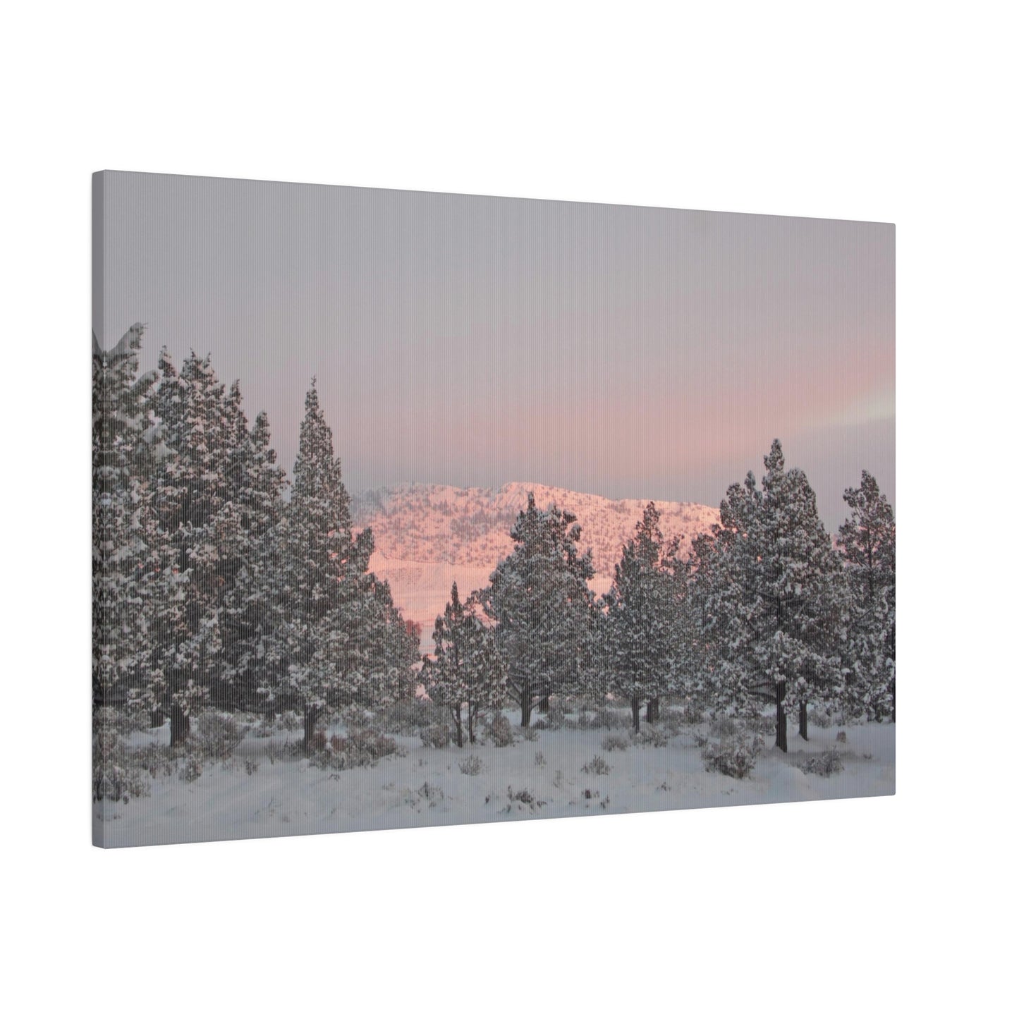 Winter Sunset Matte Canvas