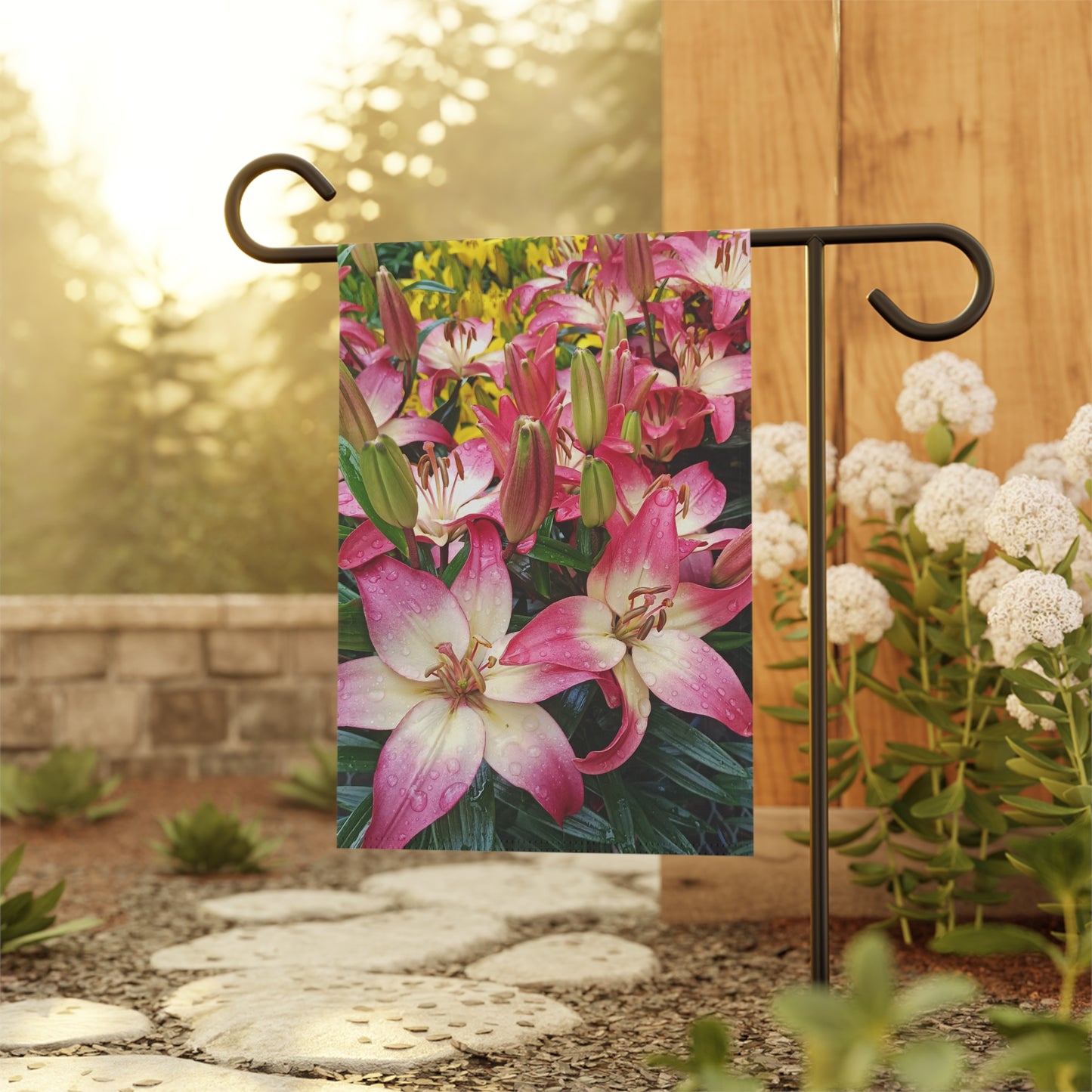 Lovely Lilies Garden & House Banner