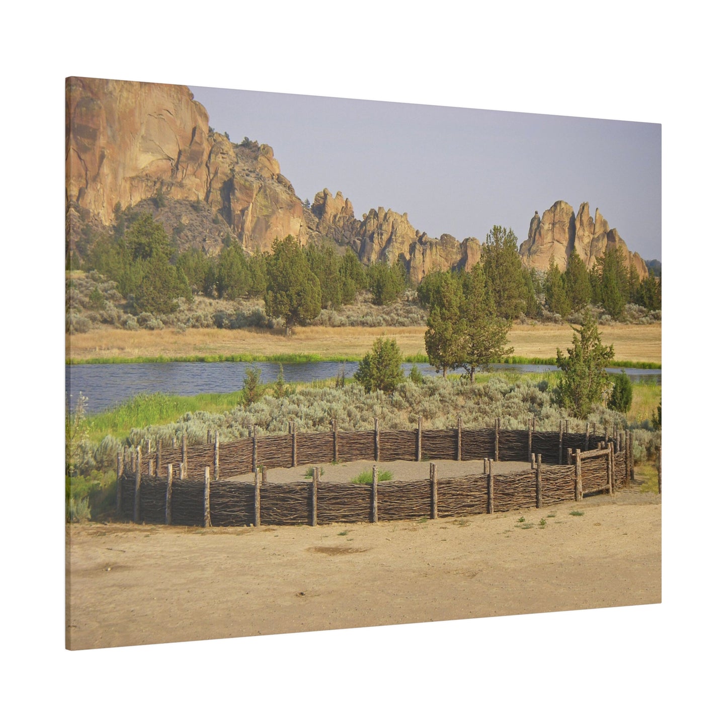 Scenic Round Pen Matte Canvas