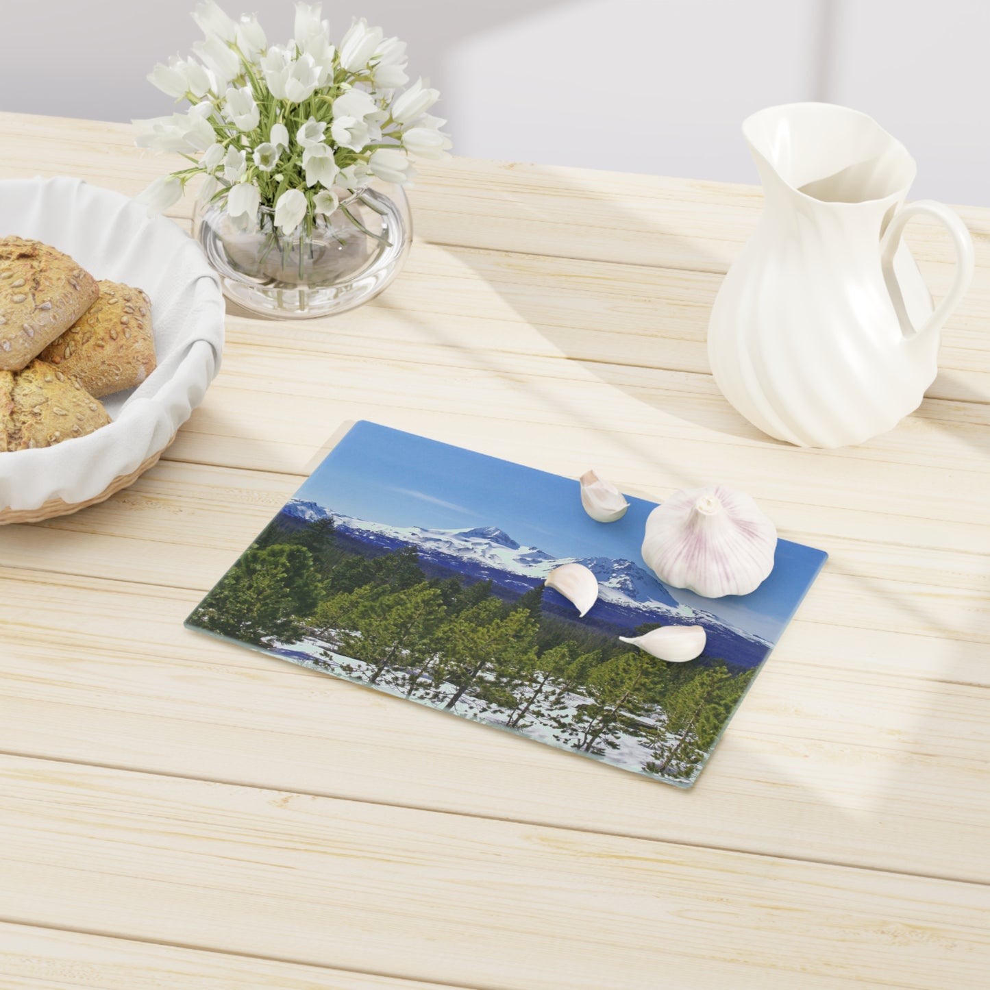 Winter Two Sisters Cutting Board Dishwasher Safe