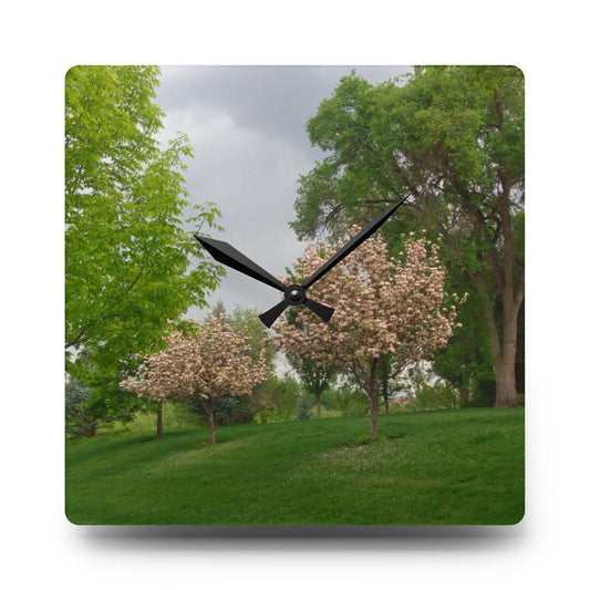 Spring In The Air Acrylic Wall Clock