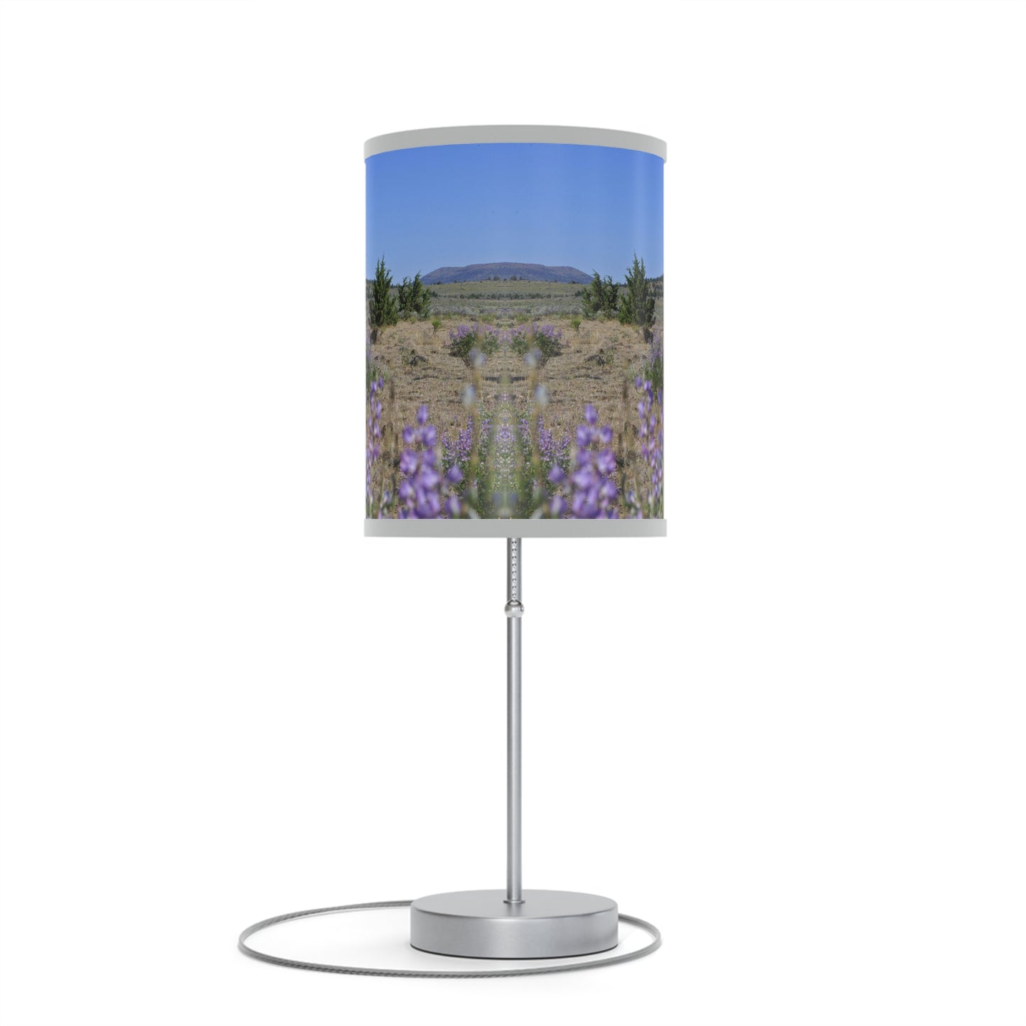 High Desert Lupine & Windmill Lamp on a Stand