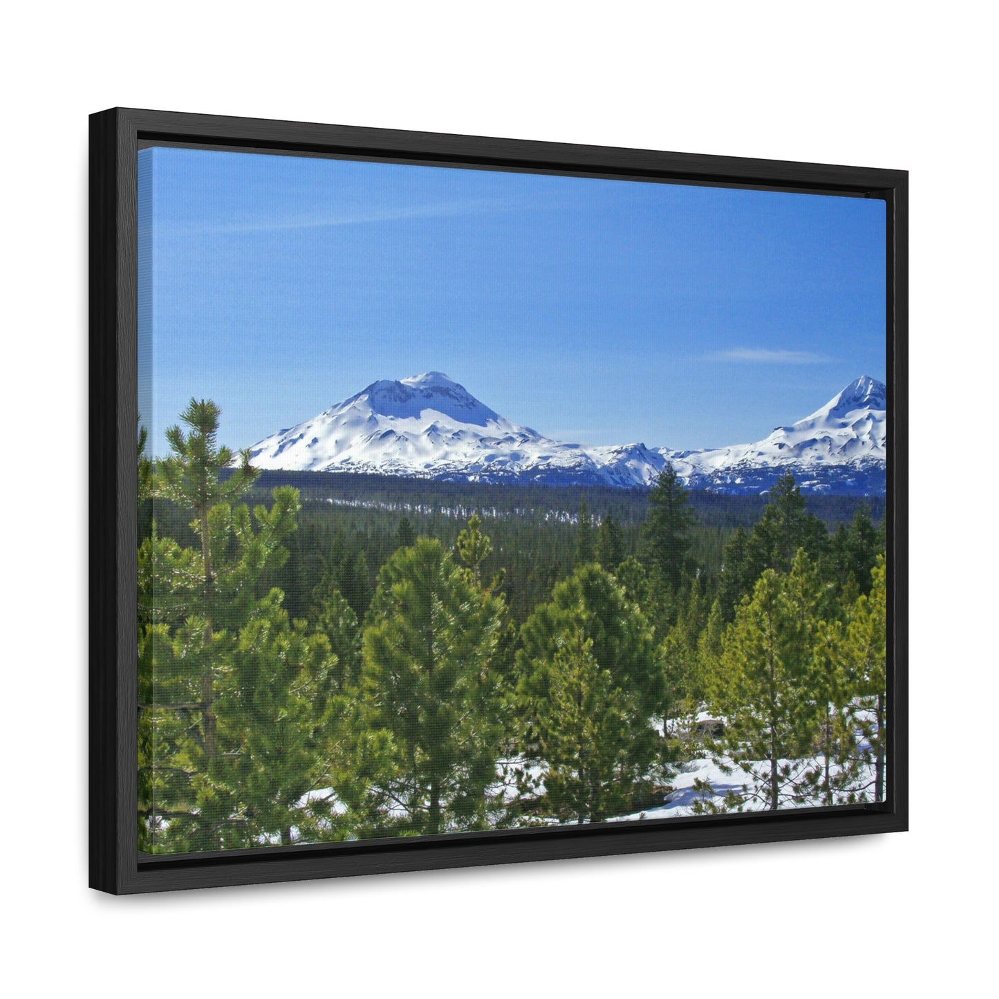 Winter South Sister Gallery Canvas Wraps Framed