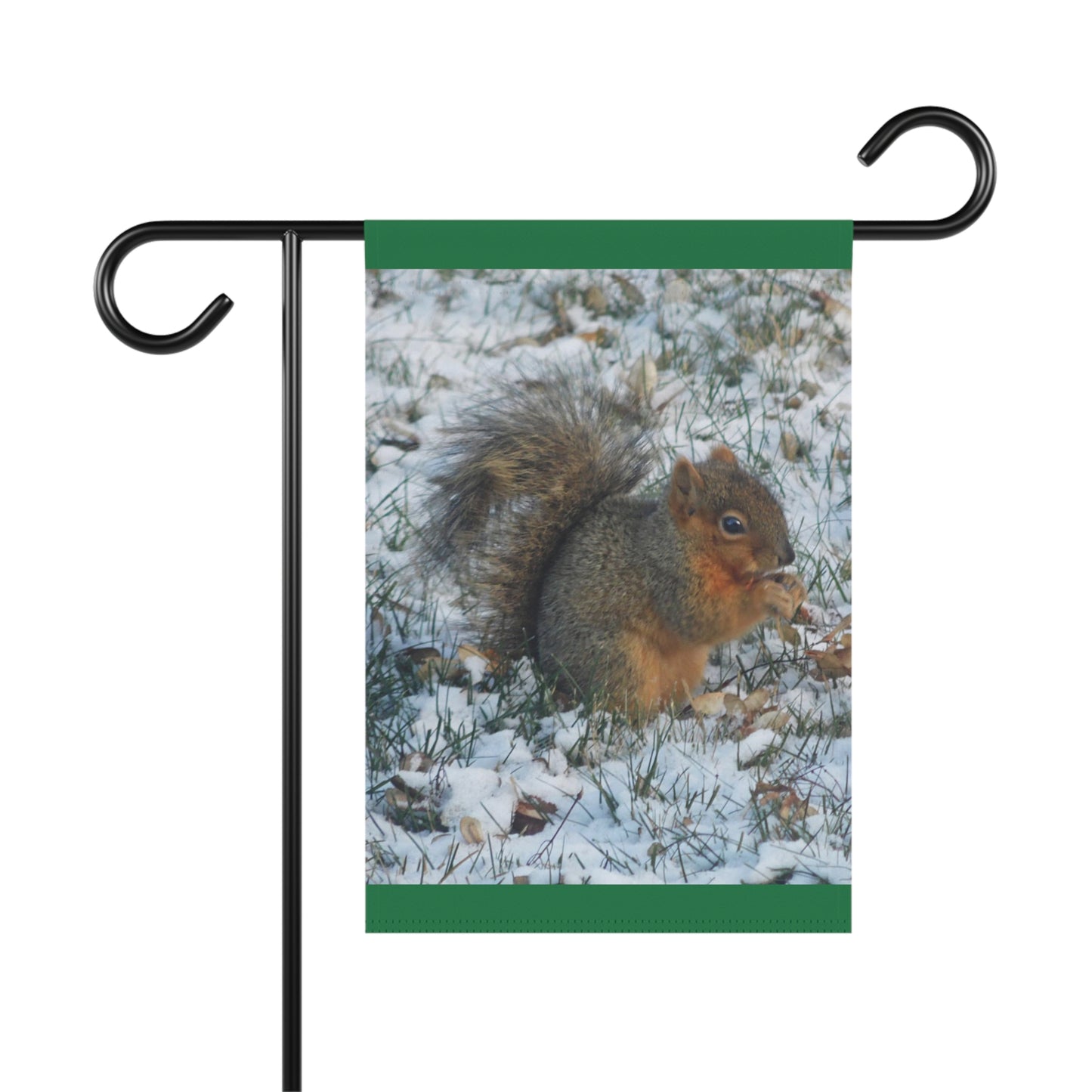 Winter Squirrel Garden & House Banner