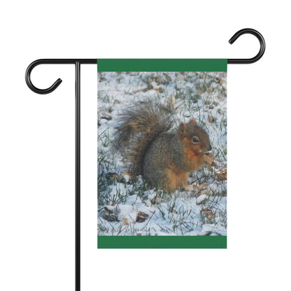 Winter Squirrel Garden & House Banner