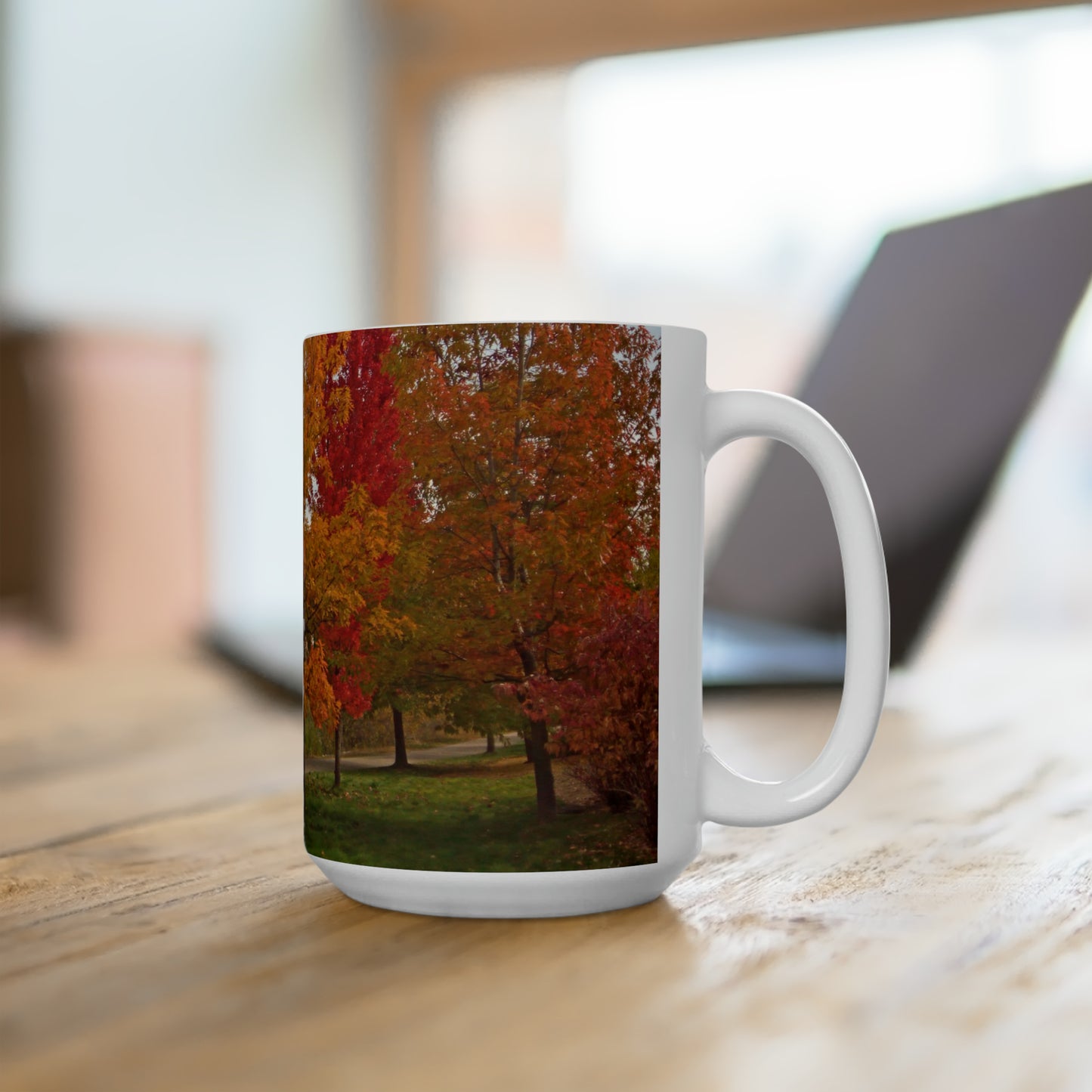 Autumn Serenity Ceramic Mug 15oz