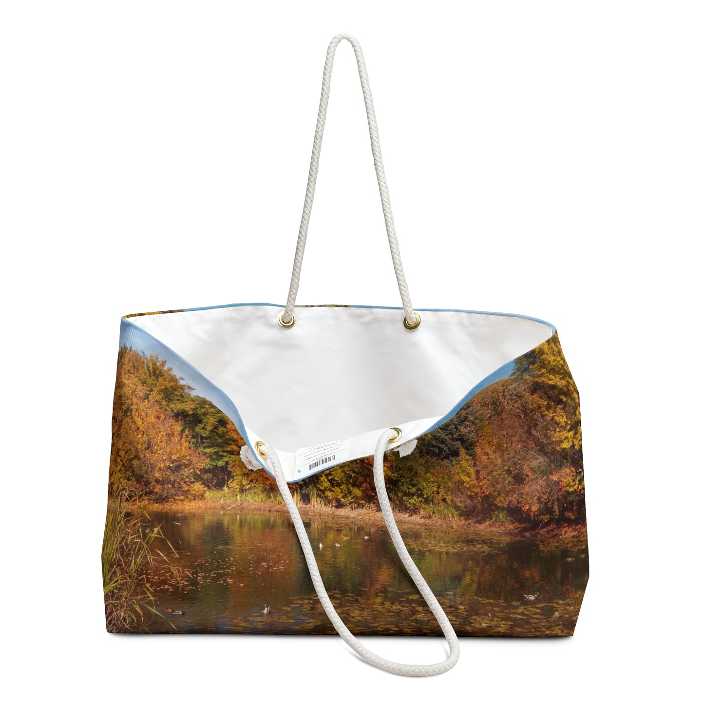 Autumn Duck Pond Weekender Bag