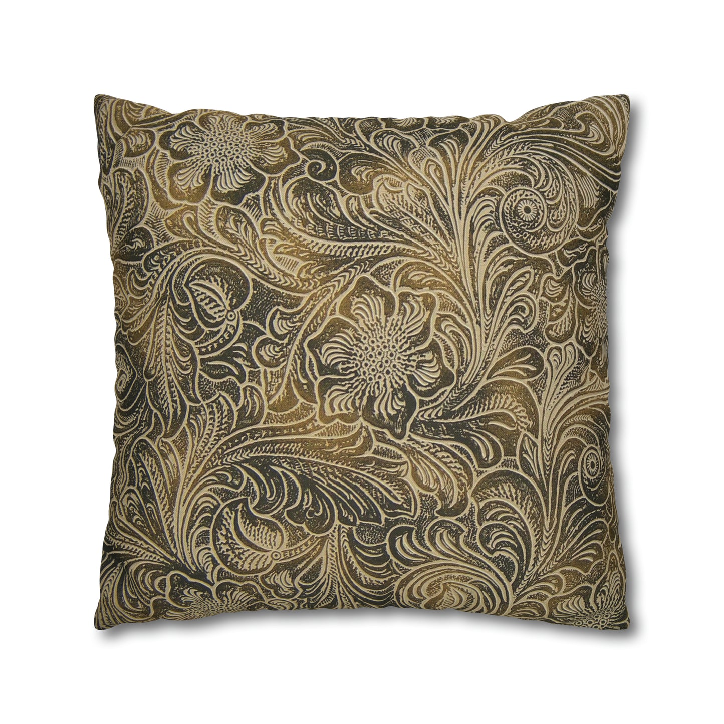 Scenic Round Pen Spun Polyester Pillow Case