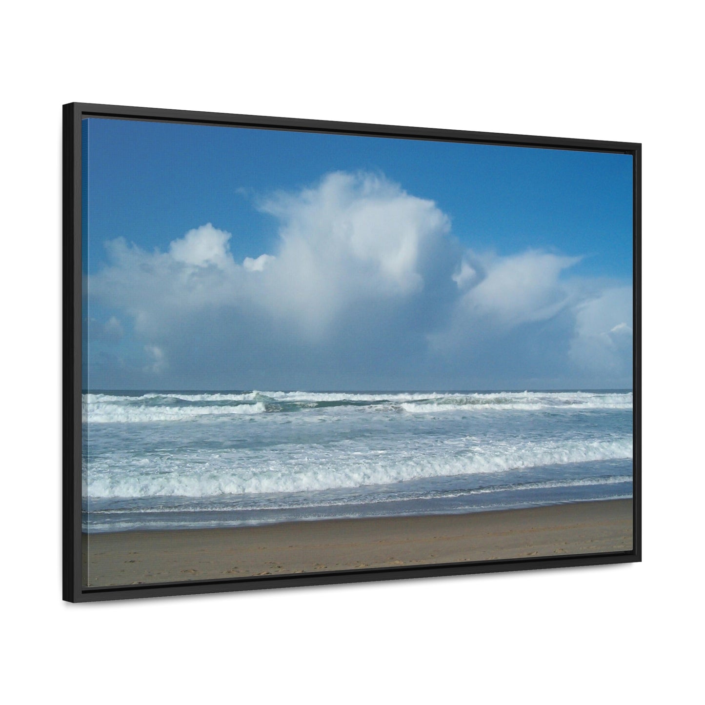 Blue Sky Beach Gallery Canvas Wraps Framed