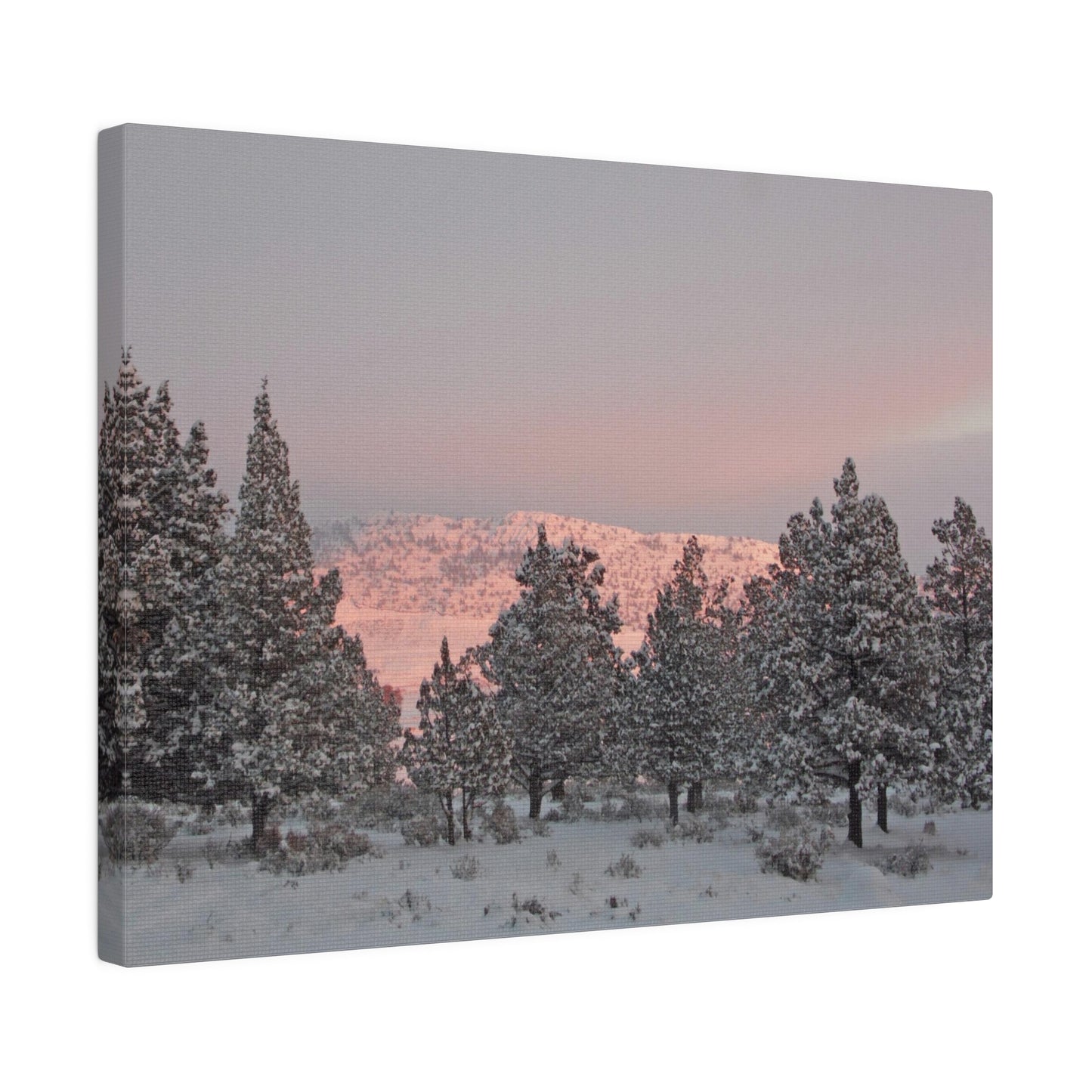 Winter Sunset Matte Canvas