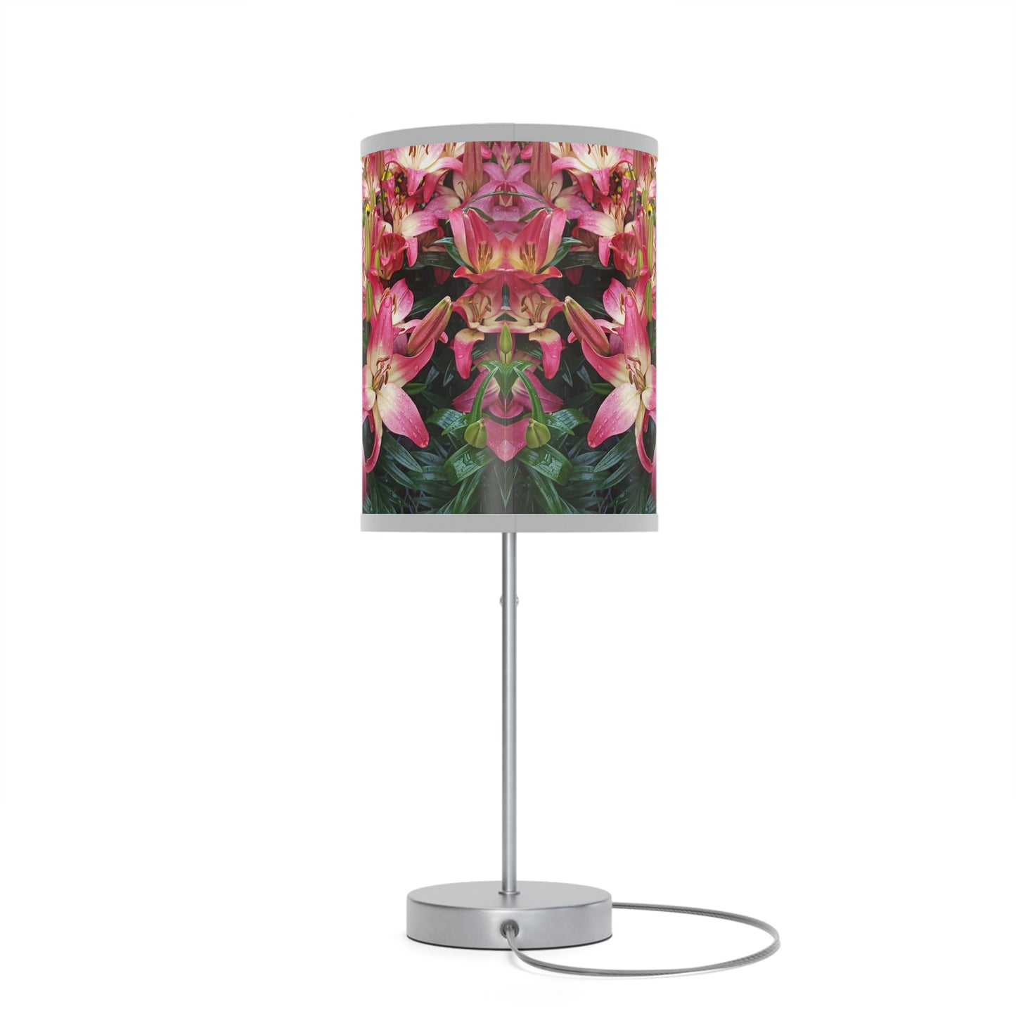 Lovely Lilies Lamp on a Stand