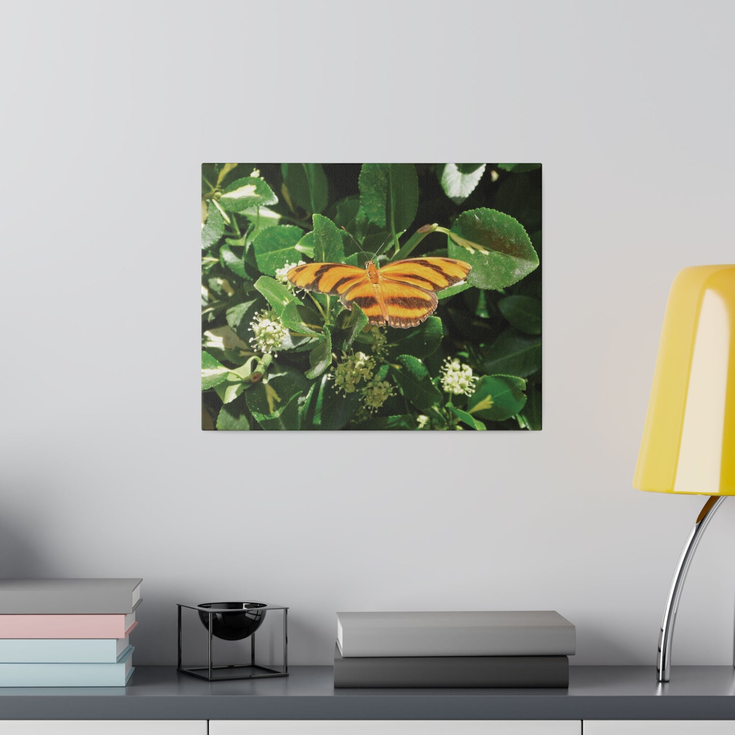 Golden Butterfly Matte Canvas