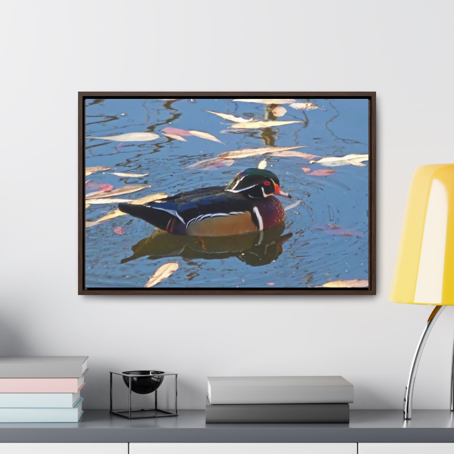 Autumn Wood Duck Gallery Canvas Wraps Framed