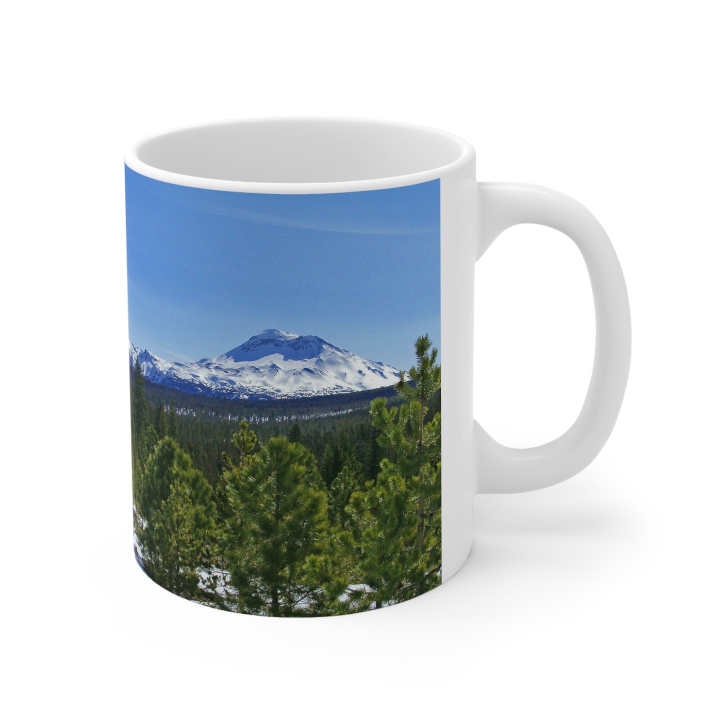 Winter South Sister Ceramic Mug 11oz