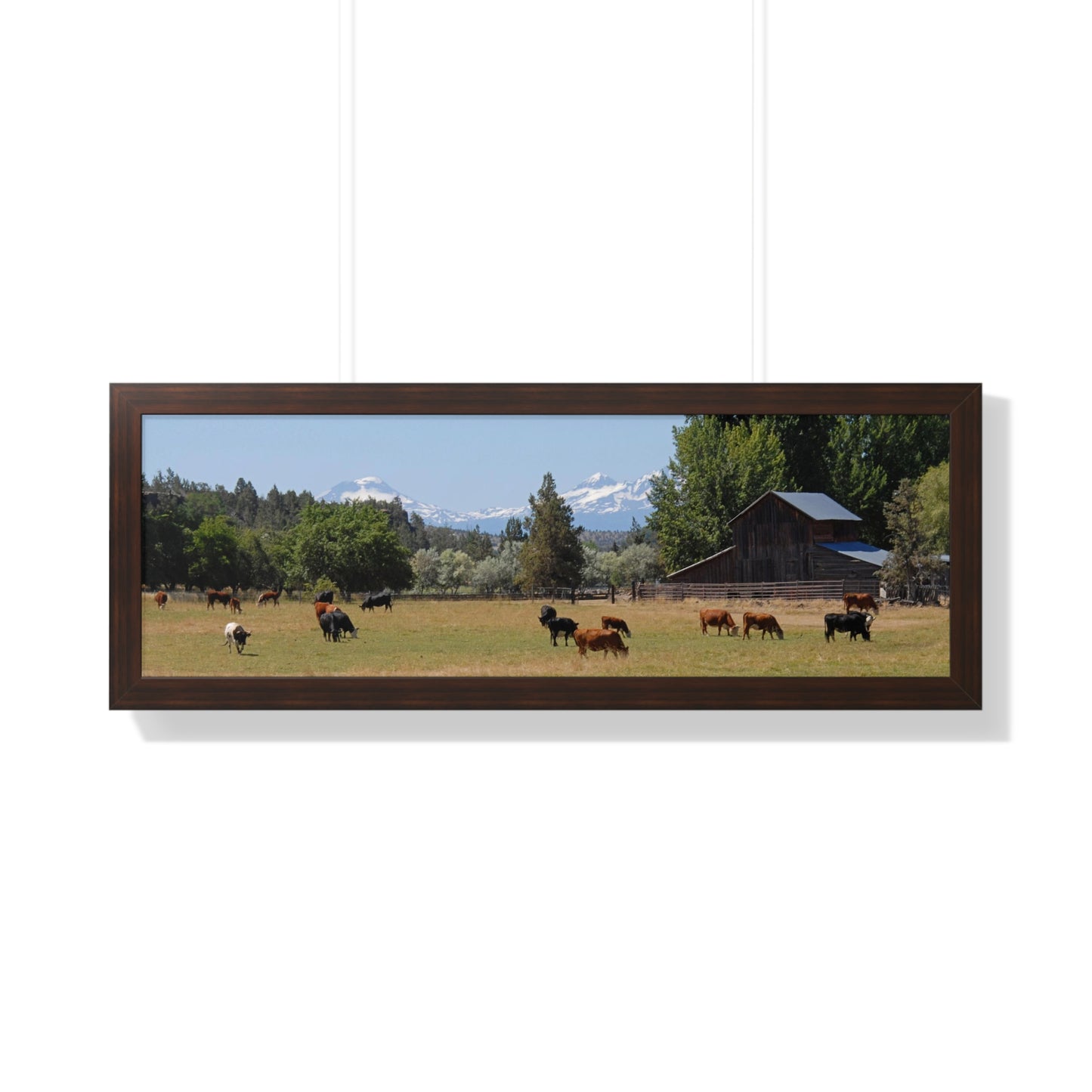 Picturesque Cattle Framed Poster