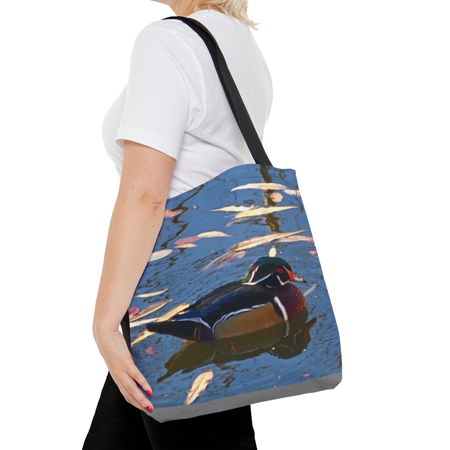 Autumn Wood Duck Tote Bag