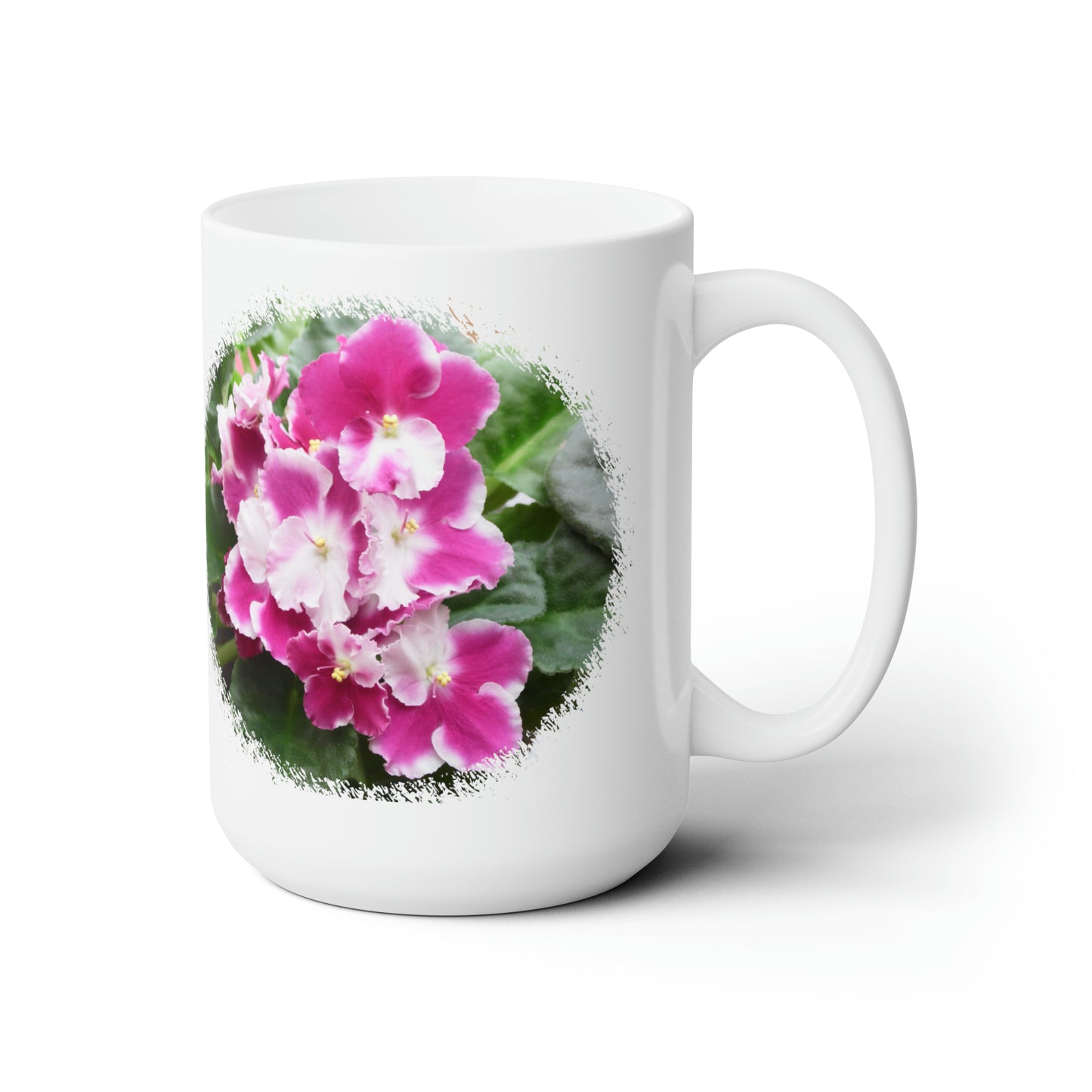 African Violets Ceramic Mug 15oz