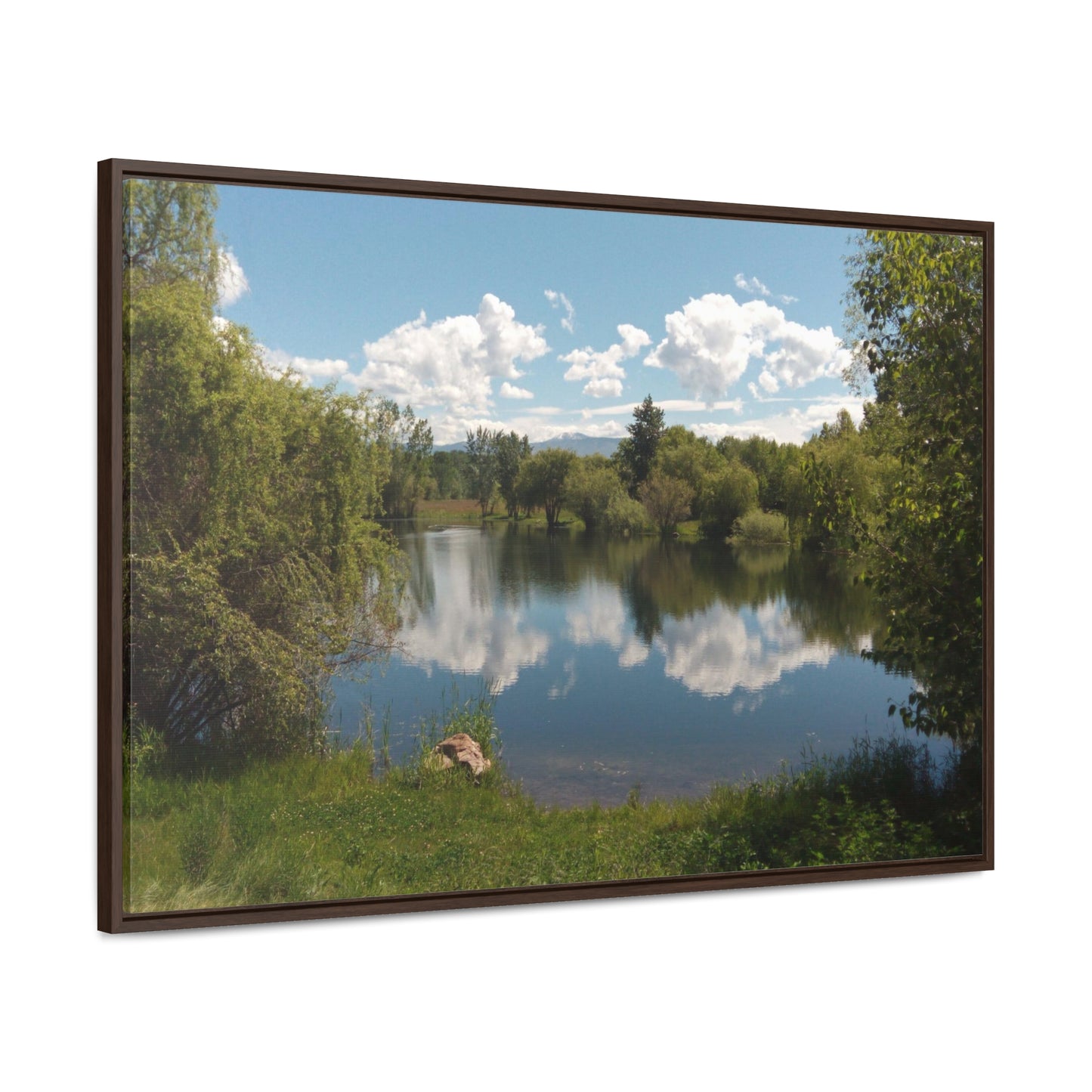 Peaceful Pond Gallery Canvas Wraps Framed