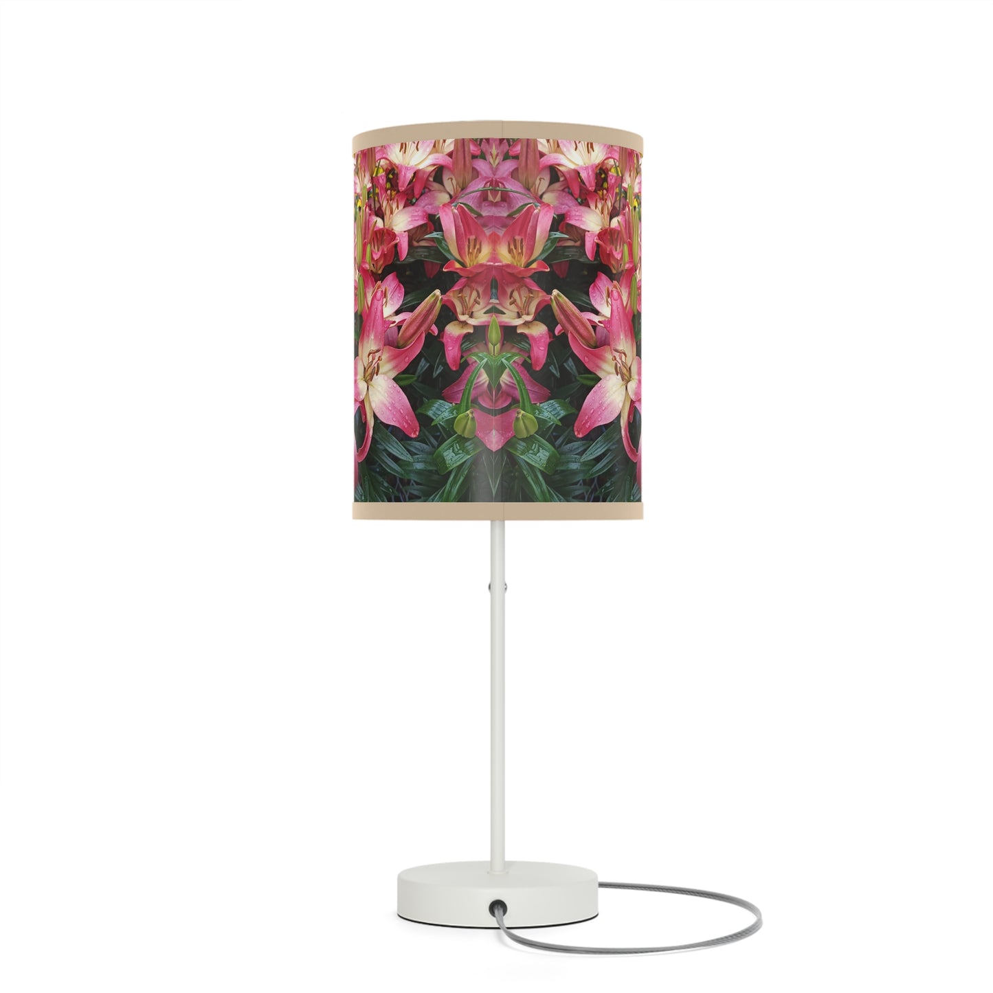 Lovely Lilies Lamp on a Stand