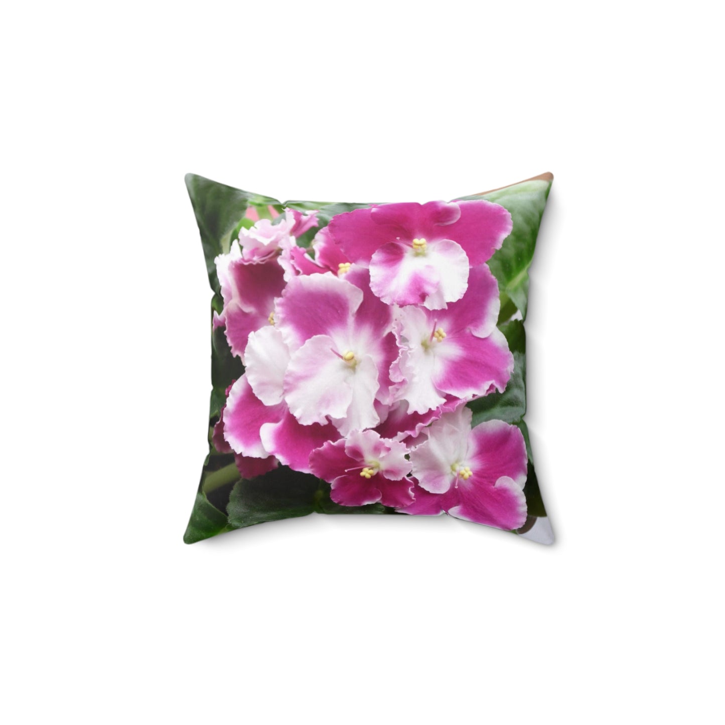 African Violet Spun Polyester Square Pillow