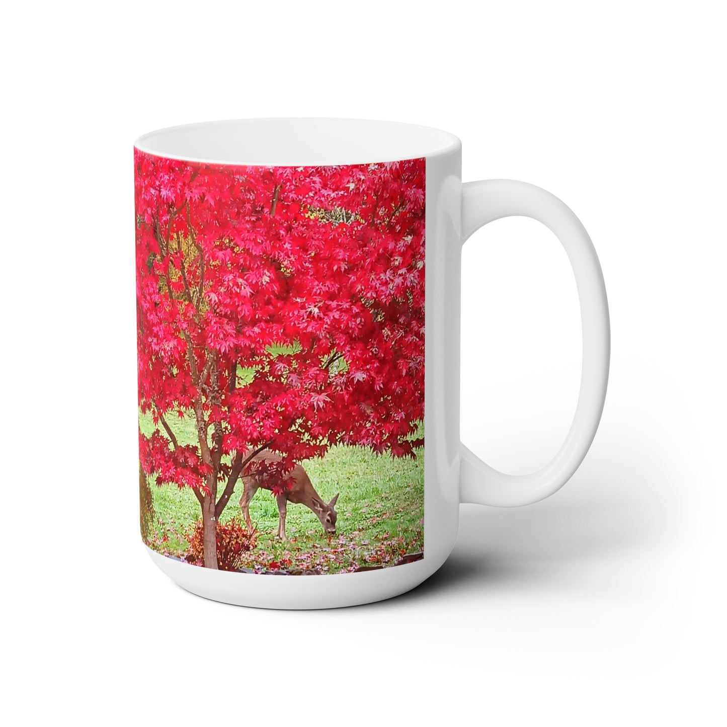 Autumn Deer Ceramic Mug 15oz