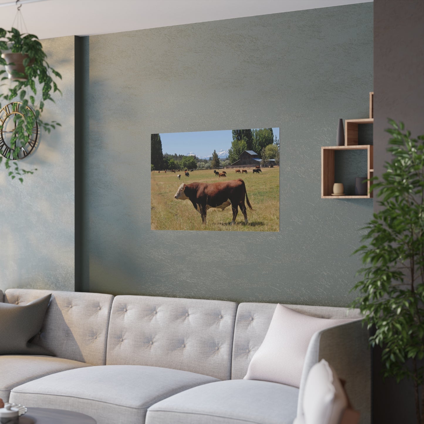 King Of The Pasture Satin Posters