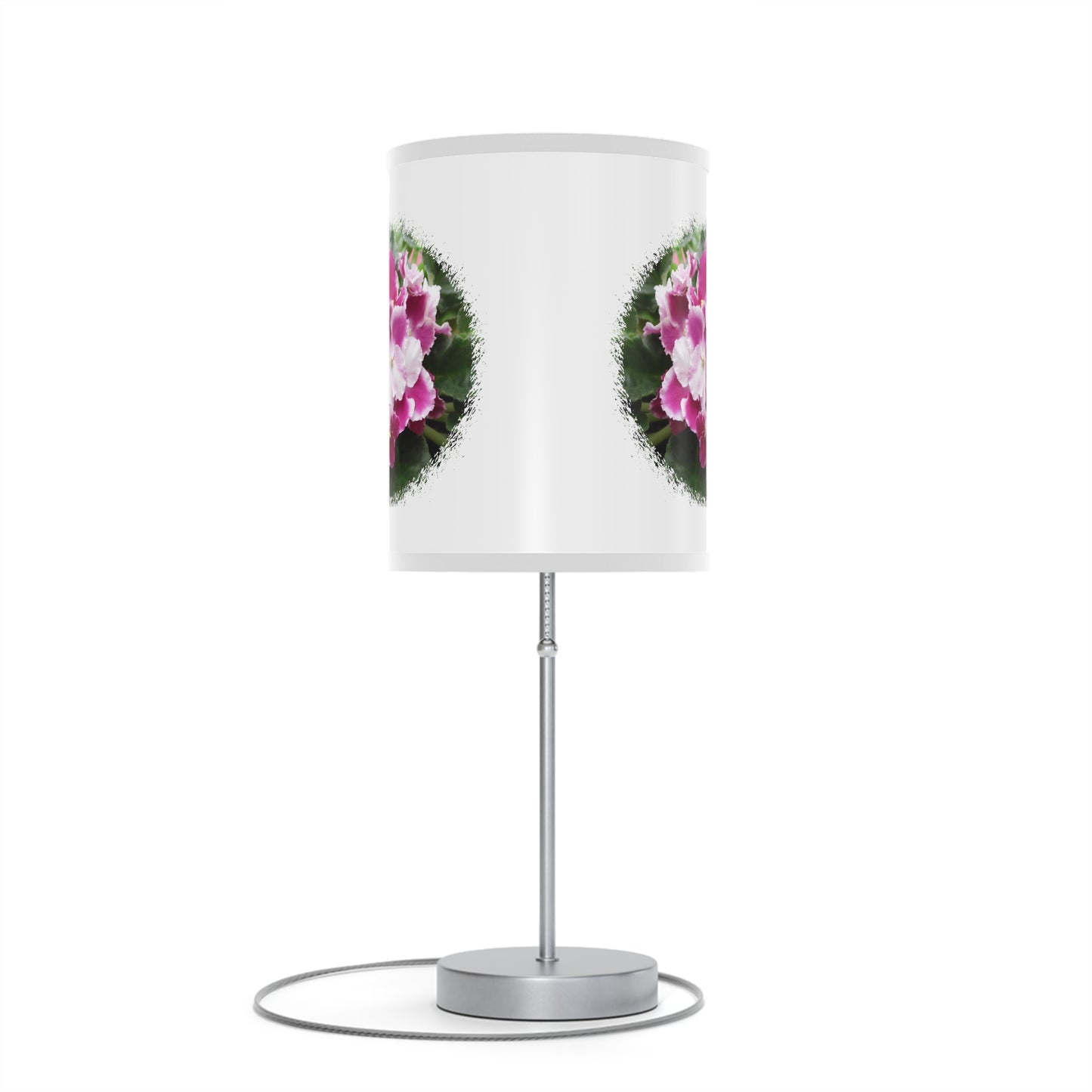 African Violets Lamp on a Stand