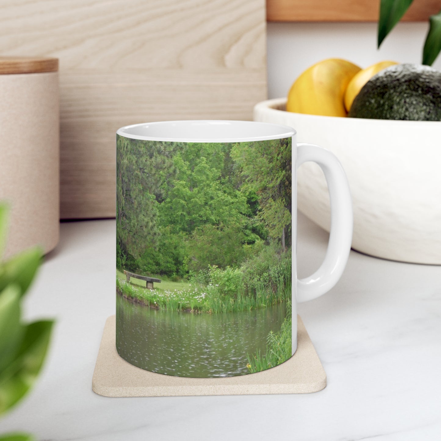 Raindrops On The Water Ceramic Mug 11oz