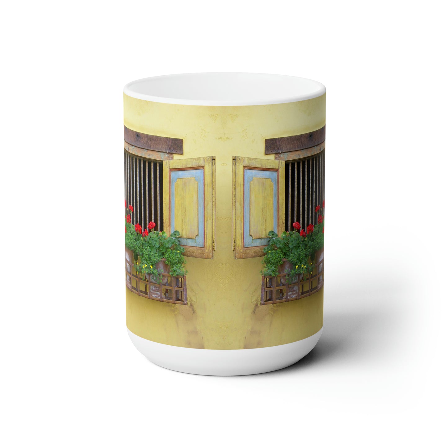 Spanish Barn Window Ceramic Mug 15oz