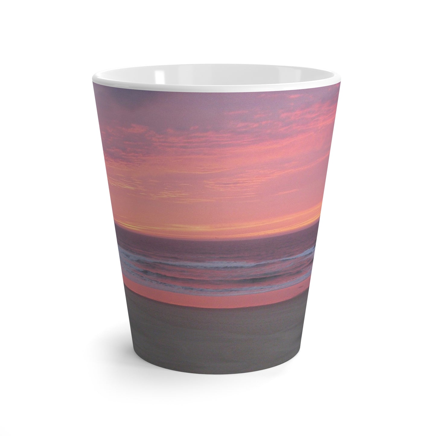 Pink Ocean Sunset Latte Mug