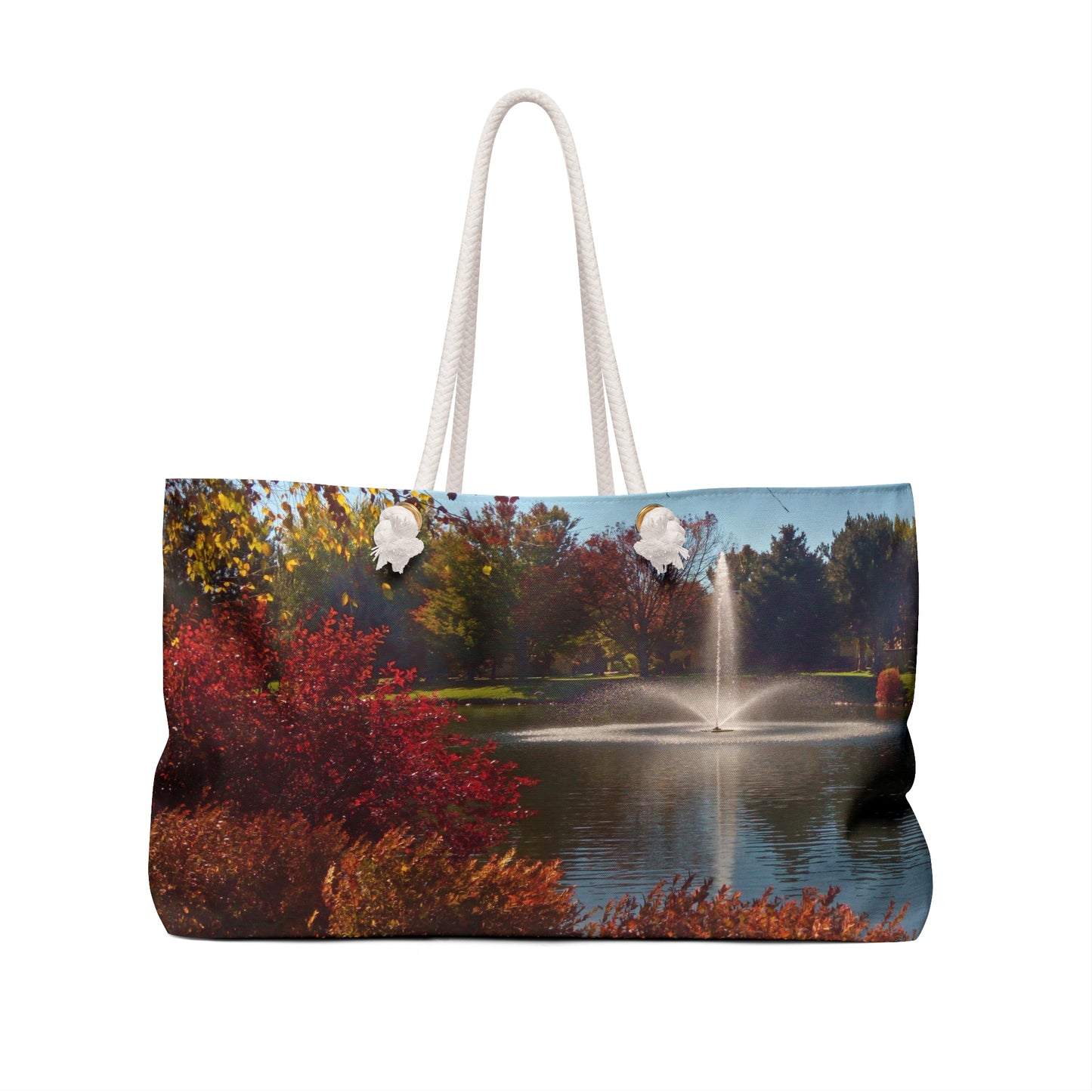 Autumn Fountain Weekender Bag