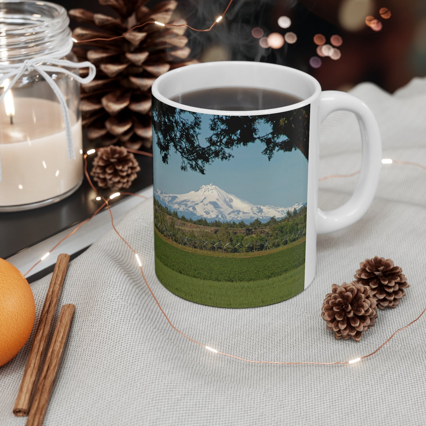 Juniper Framed Mountain Ceramic Mug 11oz