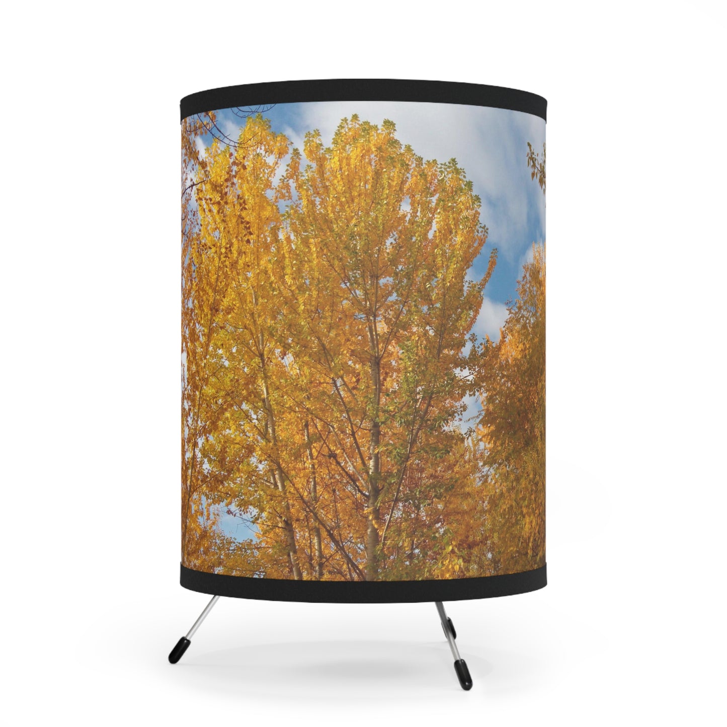 Autumn Gold Tripod Lamp